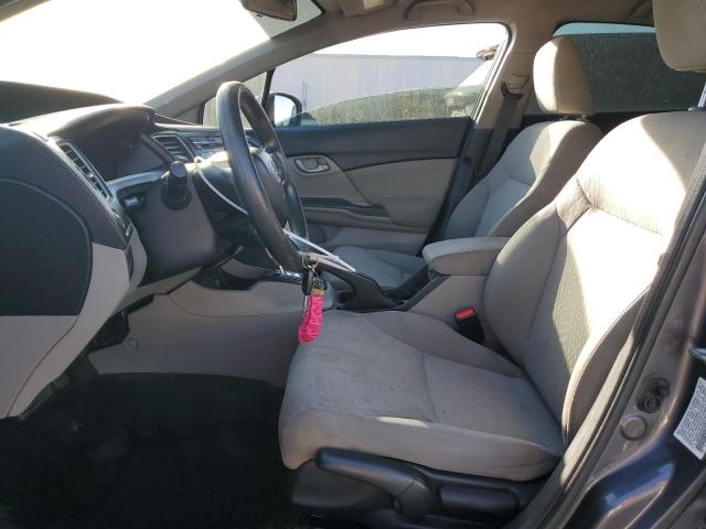 19XFB2F52FE293239 - 2015 HONDA CIVIC LX GRAY photo 7