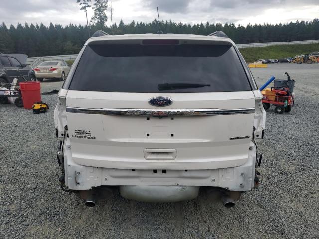1FM5K7F88DGB68144 - 2013 FORD EXPLORER LIMITED WHITE photo 6