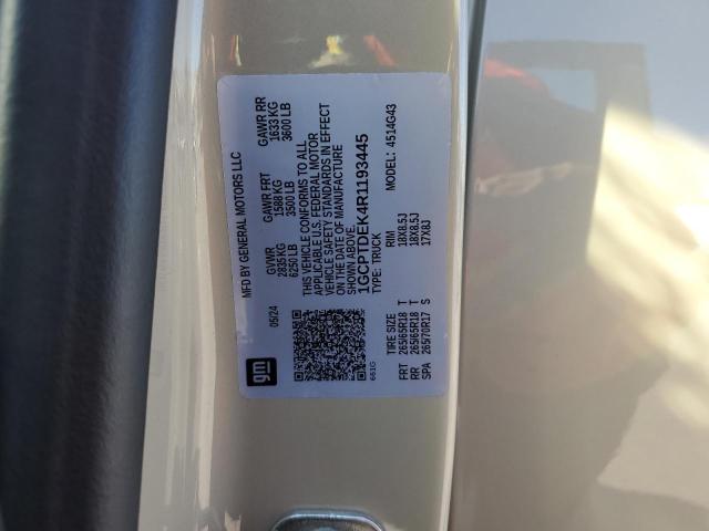 1GCPTDEK4R1193445 - 2024 CHEVROLET COLORADO Z71 TAN photo 13