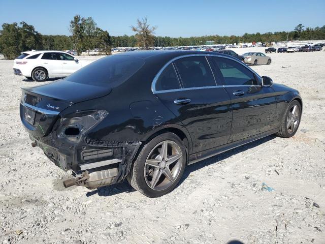 55SWF4KB4HU202608 - 2017 MERCEDES-BENZ C 300 4MATIC BLACK photo 3