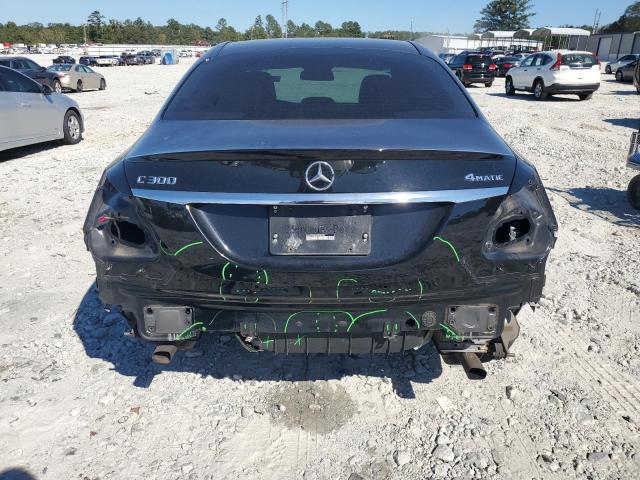 55SWF4KB4HU202608 - 2017 MERCEDES-BENZ C 300 4MATIC BLACK photo 6