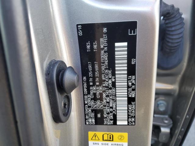 JTJYARBZ1J2110087 - 2018 LEXUS NX 300 BASE SILVER photo 14