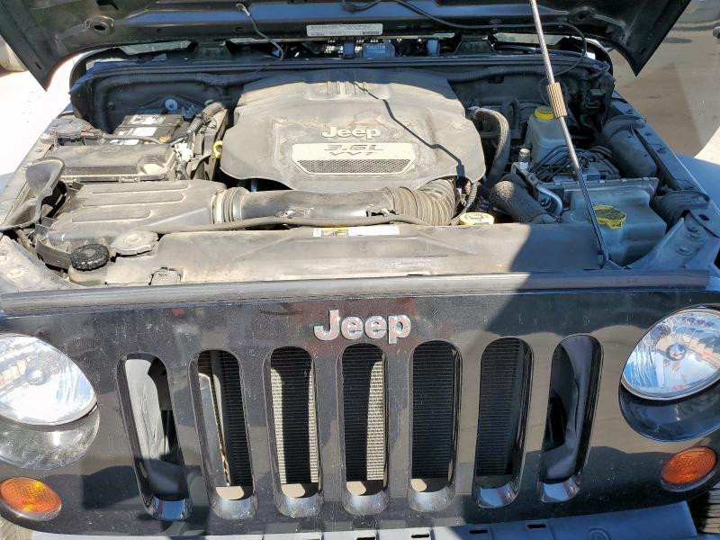 1C4BJWDG7CL231724 - 2012 JEEP WRANGLER U SPORT BLACK photo 11