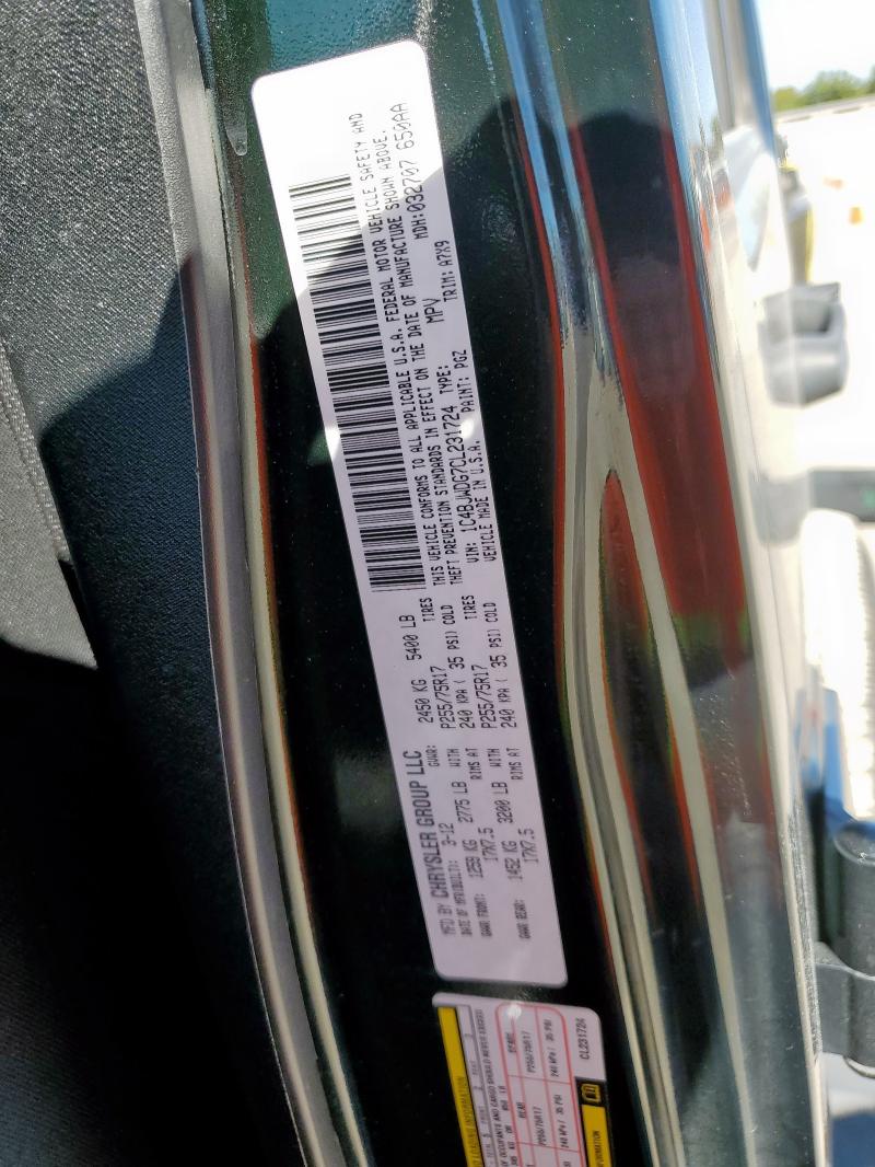 1C4BJWDG7CL231724 - 2012 JEEP WRANGLER U SPORT BLACK photo 12