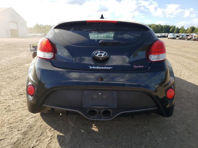 KMHTC6AE9FU217724 - 2015 HYUNDAI VELOSTER TURBO BLACK photo 6