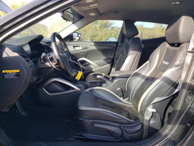KMHTC6AE9FU217724 - 2015 HYUNDAI VELOSTER TURBO BLACK photo 7