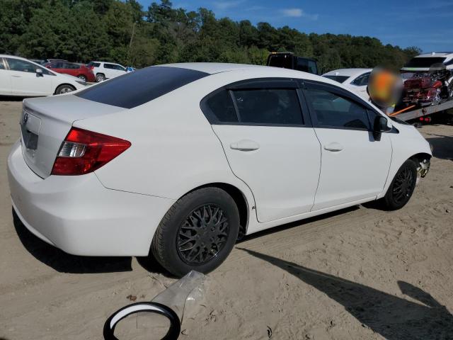 2HGFB2F58CH331736 - 2012 HONDA CIVIC LX WHITE photo 3