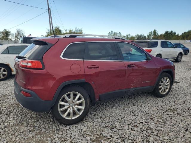 1C4PJMDB7GW206292 - 2016 JEEP CHEROKEE LIMITED RED photo 3