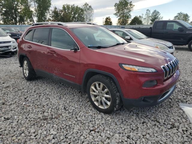 1C4PJMDB7GW206292 - 2016 JEEP CHEROKEE LIMITED RED photo 4