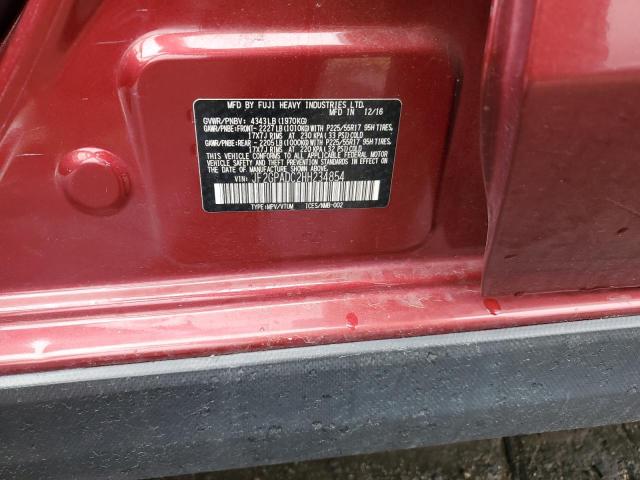 JF2GPADC2HH234854 - 2017 SUBARU CROSSTREK PREMIUM RED photo 12