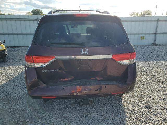 5FNRL5H66EB104747 - 2014 HONDA ODYSSEY EXL RED photo 6