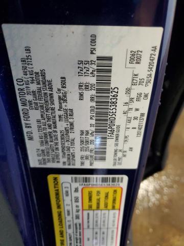 1FA6P0HD5E5383625 - 2014 FORD FUSION SE ლურჯი ფოტო 12