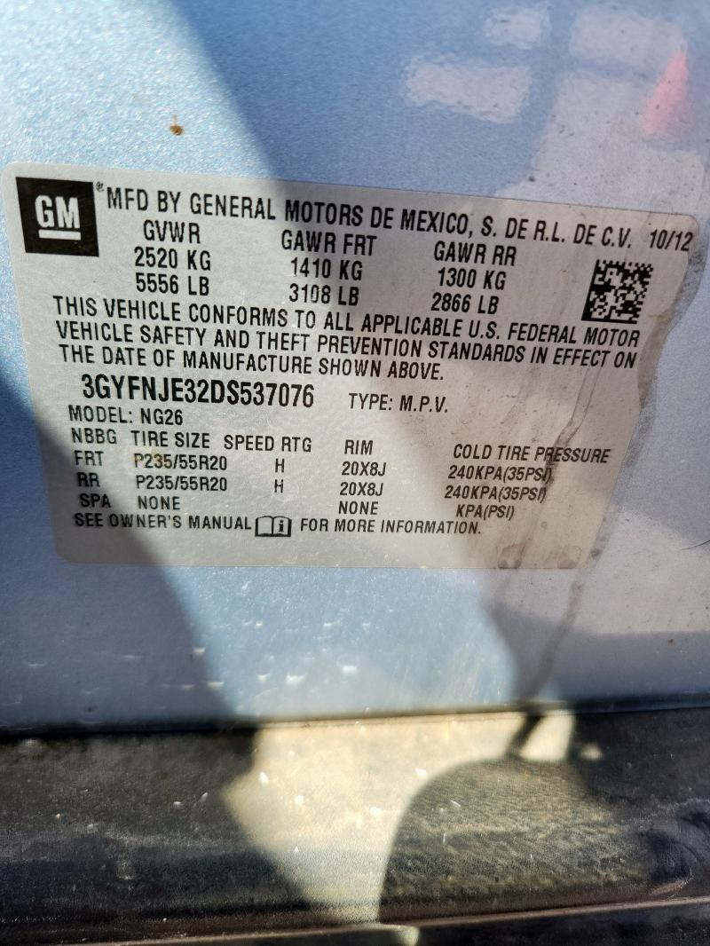 3GYFNJE32DS537076 - 2013 CADILLAC SRX PREMIUM COLLECTION Blau Foto 21