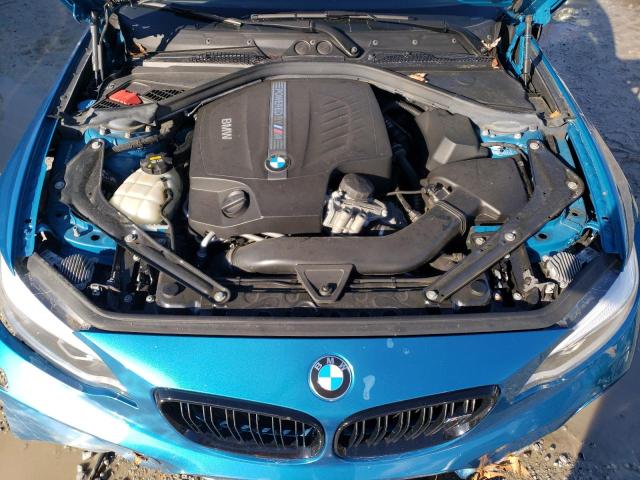 WBS1J5C59JVD37658 - 2018 BMW M2 BLUE photo 11