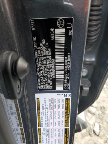 NMTKHMBX8MR132928 - 2021 TOYOTA C-HR XLE Сұр фото 13