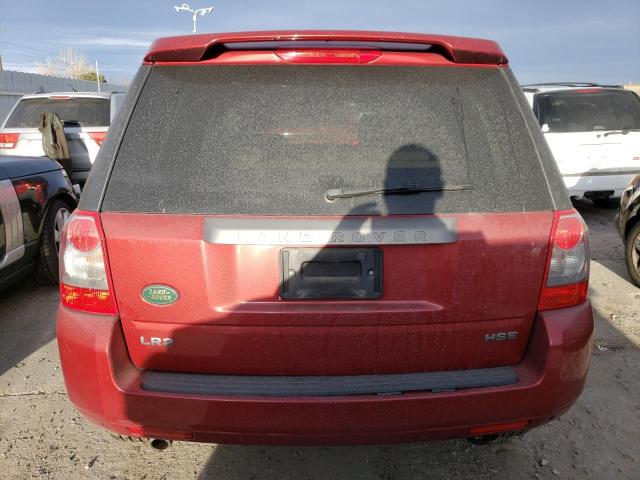 SALFT24N78H109404 - 2008 LAND ROVER LR2 HSE TECHNOLOGY RED photo 6