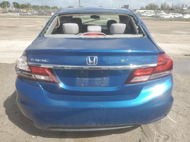 19XFB2F86EE211764 - 2014 HONDA CIVIC EX BLUE photo 6