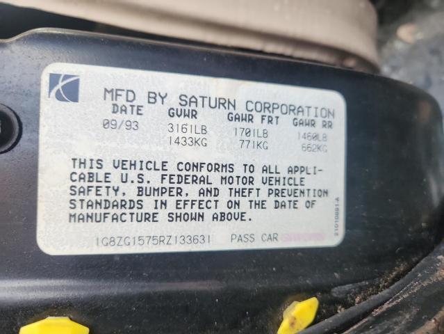 1G8ZG1575RZ133631 - 1994 SATURN SC2 BLACK photo 12