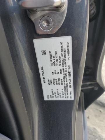 5YJ3E1EB2NF210588 - 2022 TESLA MODEL 3 Сұр фото 12