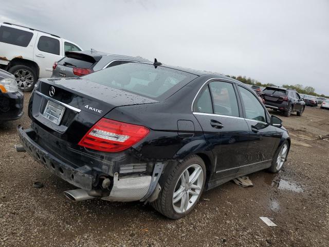 WDDGF8AB9DA807313 - 2013 MERCEDES-BENZ C 300 4MATIC BLACK photo 3