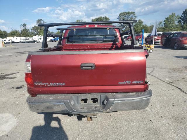 5TBDT44126S545831 - 2006 TOYOTA TUNDRA DOUBLE CAB SR5 MAROON photo 6
