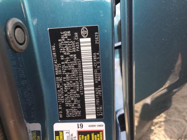 4T1DAACK6SU206657 - 2025 TOYOTA CAMRY XSE BLUE photo 12