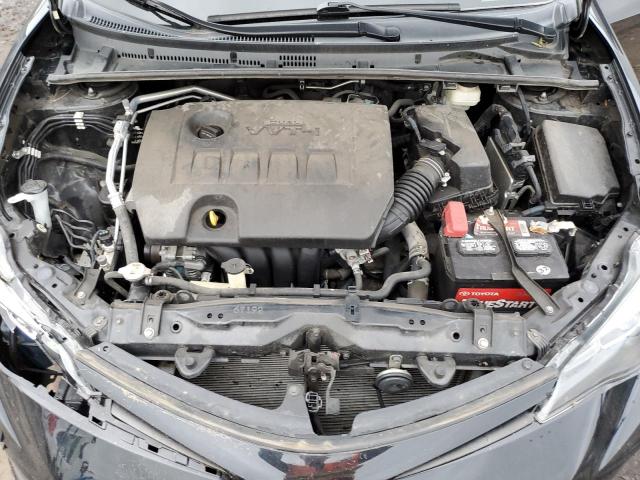 2T1BURHE4JC986545 - 2018 TOYOTA COROLLA L BLACK photo 11