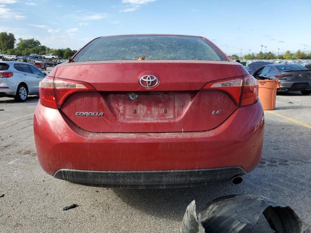 2T1BURHE1KC225599 - 2019 TOYOTA COROLLA L 红色 照片 6