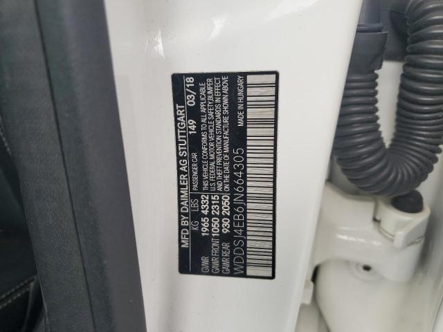 WDDSJ4EB6JN664305 - 2018 MERCEDES-BENZ CLA 250 თეთრი ფოტო 12