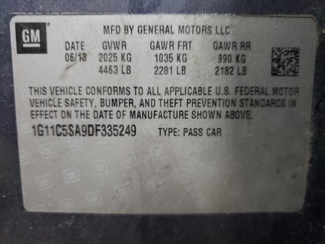 1G11C5SA9DF335249 - 2013 CHEVROLET MALIBU 1LT 蓝色 照片 12