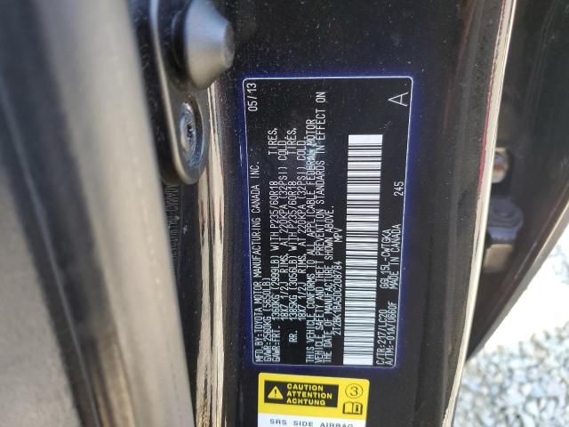 2T2BK1BA5DC208784 - 2013 LEXUS RX 350 BASE BLACK photo 13