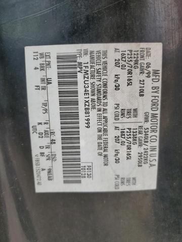 1FMZU34E1XZB81999 - 1999 FORD EXPLORER BLACK photo 13