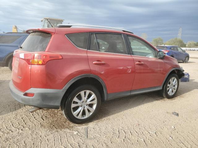 2T3YFREV6DW061137 - 2013 TOYOTA RAV4 LIMITED RED photo 3