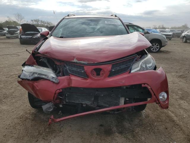 2T3YFREV6DW061137 - 2013 TOYOTA RAV4 LIMITED RED photo 5