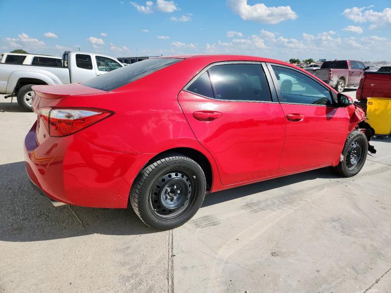 2T1BURHE0GC592825 - 2016 TOYOTA COROLLA L RED photo 3