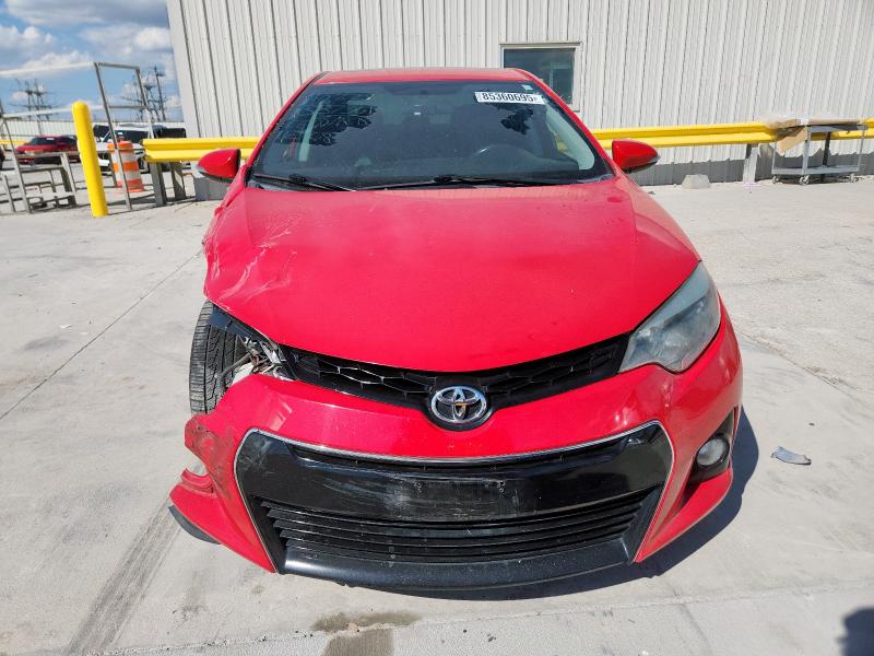 2T1BURHE0GC592825 - 2016 TOYOTA COROLLA L RED photo 5