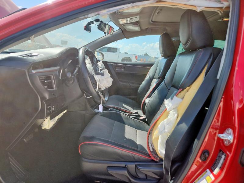 2T1BURHE0GC592825 - 2016 TOYOTA COROLLA L RED photo 7