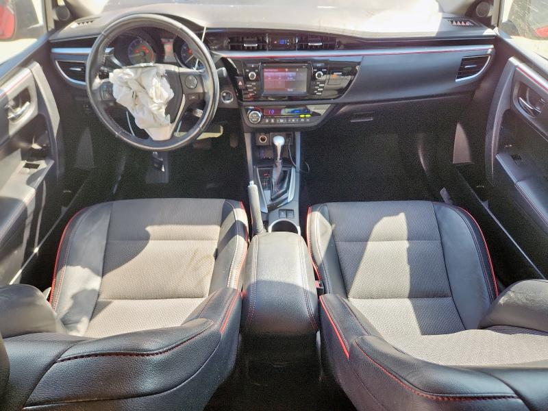 2T1BURHE0GC592825 - 2016 TOYOTA COROLLA L RED photo 8