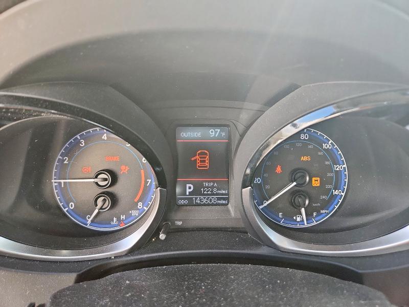 2T1BURHE0GC592825 - 2016 TOYOTA COROLLA L RED photo 9