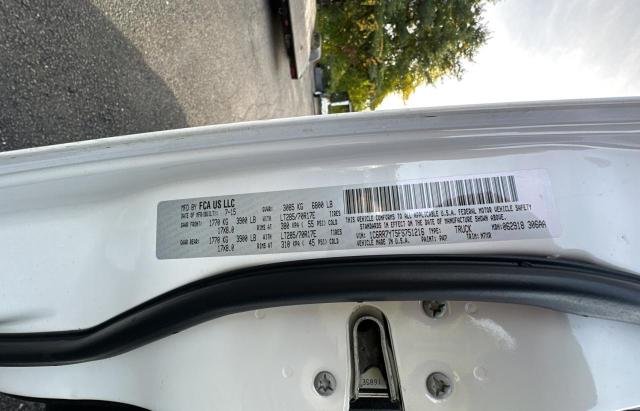 1C6RR7YT5FS751216 - 2015 RAM 1500 REBEL WHITE photo 10