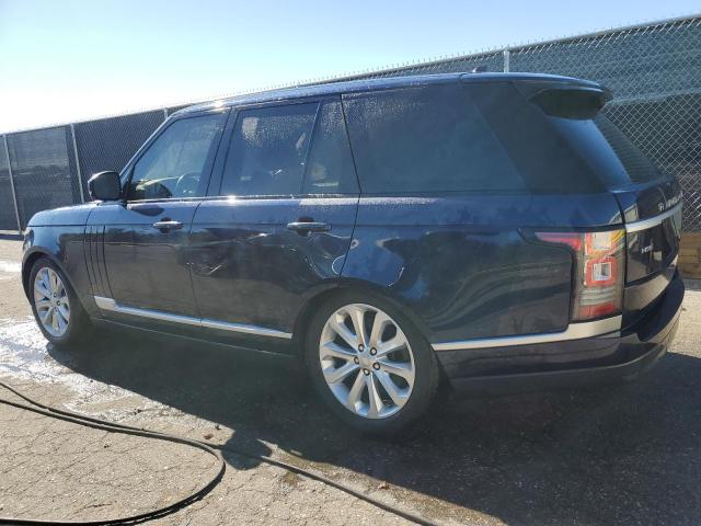 SALGS2VF2GA277571 - 2016 LAND ROVER RANGE ROVE HSE BLUE photo 2