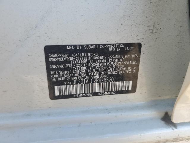 JF2GTAEC2PH285201 - 2023 SUBARU CROSSTREK PREMIUM Weiß Foto 13