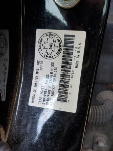 1HGCR2F0XGA801045 - 2016 HONDA ACCORD EX BLACK photo 13