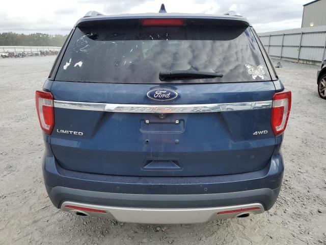 1FM5K8F80HGC68427 - 2017 FORD EXPLORER LIMITED BLUE photo 6