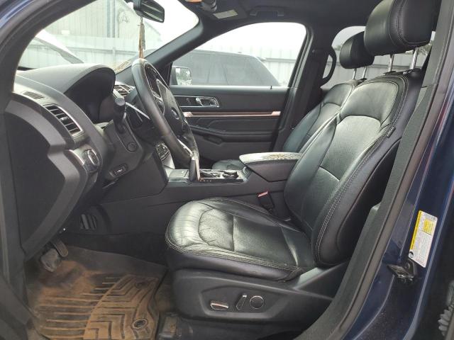 1FM5K8F80HGC68427 - 2017 FORD EXPLORER LIMITED BLUE photo 7