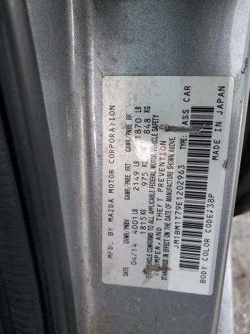 JM1BM1T79E1202963 - 2014 MAZDA 3 SV SILVER photo 12