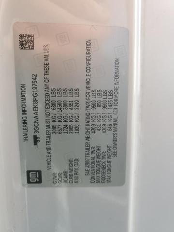 3GCNAAEK8PG197542 - 2023 CHEVROLET SILVERADO C1500 თეთრი ფოტო 12