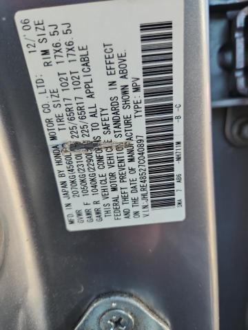 JHLRE48527C040897 - 2007 HONDA CR-V EX Gümüş fotoğraf 13