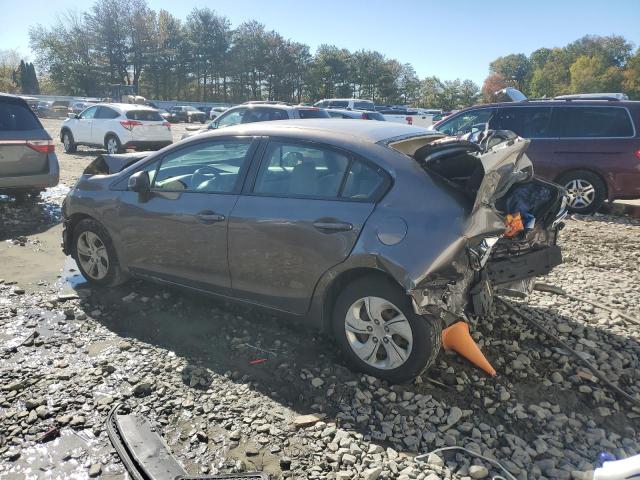 19XFB2F56DE098936 - 2013 HONDA CIVIC LX GRAY photo 2