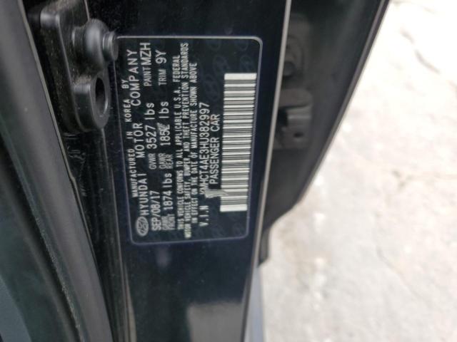 KMHCT4AE3HU382997 - 2017 HYUNDAI ACCENT SE 黑色 照片 12